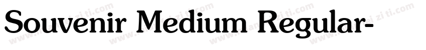 Souvenir Medium Regular字体转换